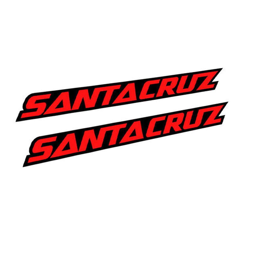 Mountain Biking Logo - 2 Adhesivos de Vinilo para Cuadro