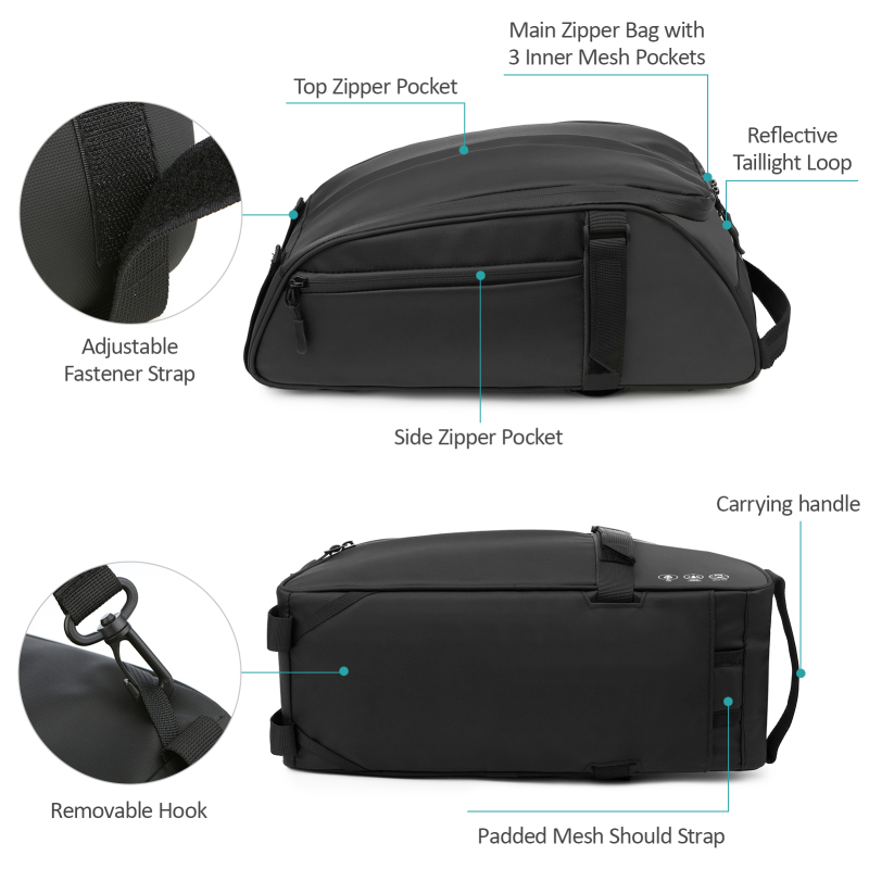 Bolsa reflectante para asiento - Mountain Biking Fanny Pack reseña y precio