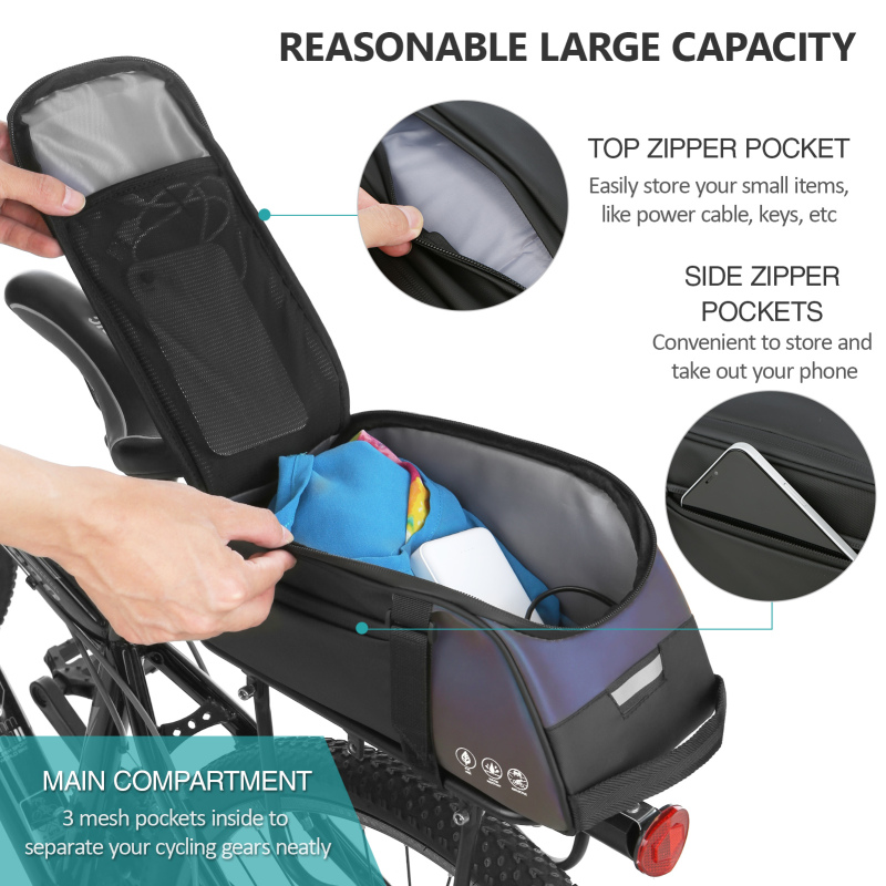Bolsa reflectante para asiento - Mountain Biking Fanny Pack reseña y precio