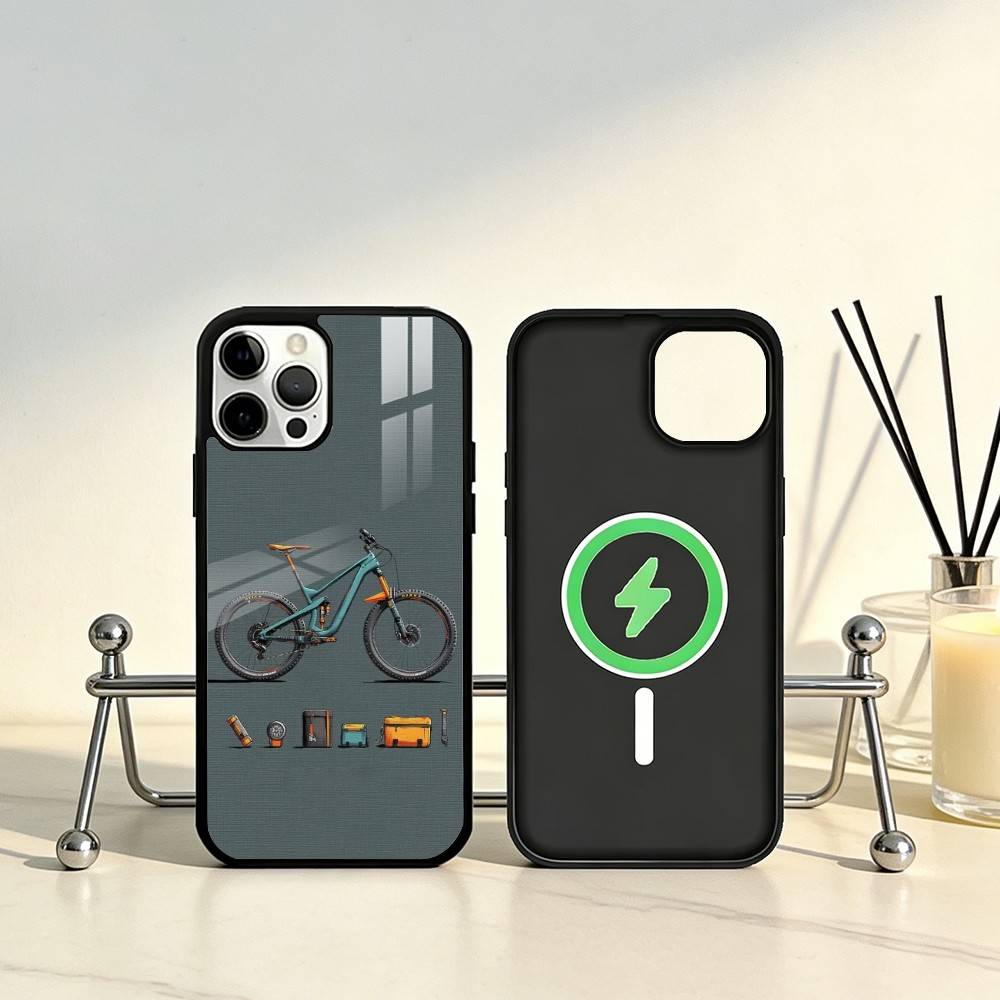 Funda para Teléfono con Diseño - Mountain Biking Logo reseña y precio